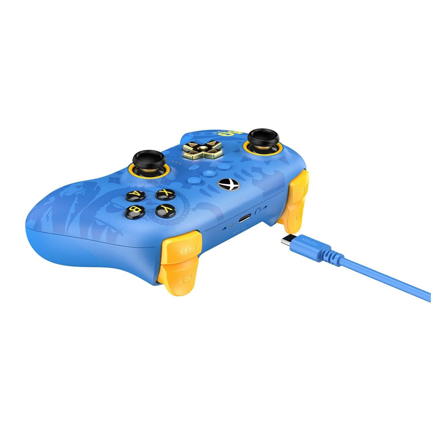 8BitDo ultimate 3-mode controller for xbox - rare 40th anniversary edition (blauw goud, xbox series x|s, xbox one, pc, bluetooth usb-c 2.4 ghz )