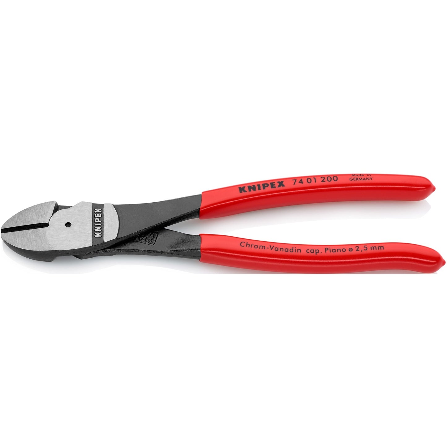 KNIPEX kracht-zijsnijtang 74 01 200 kniptang (rood)