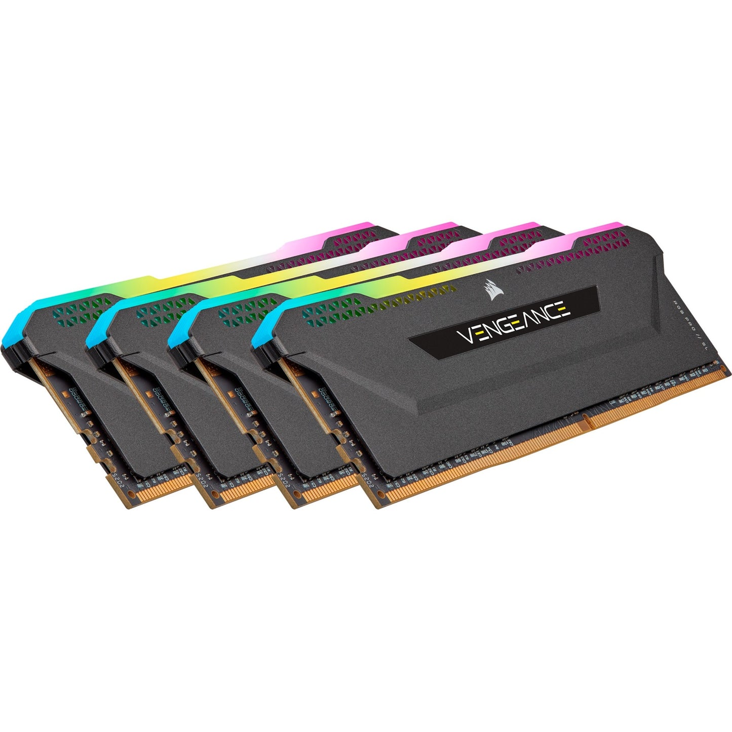 Corsair 64 gb ddr4-3200 (4x 16 gb) werkgeheugen (cmh64gx4m4e3200c16, xmp 2,0)