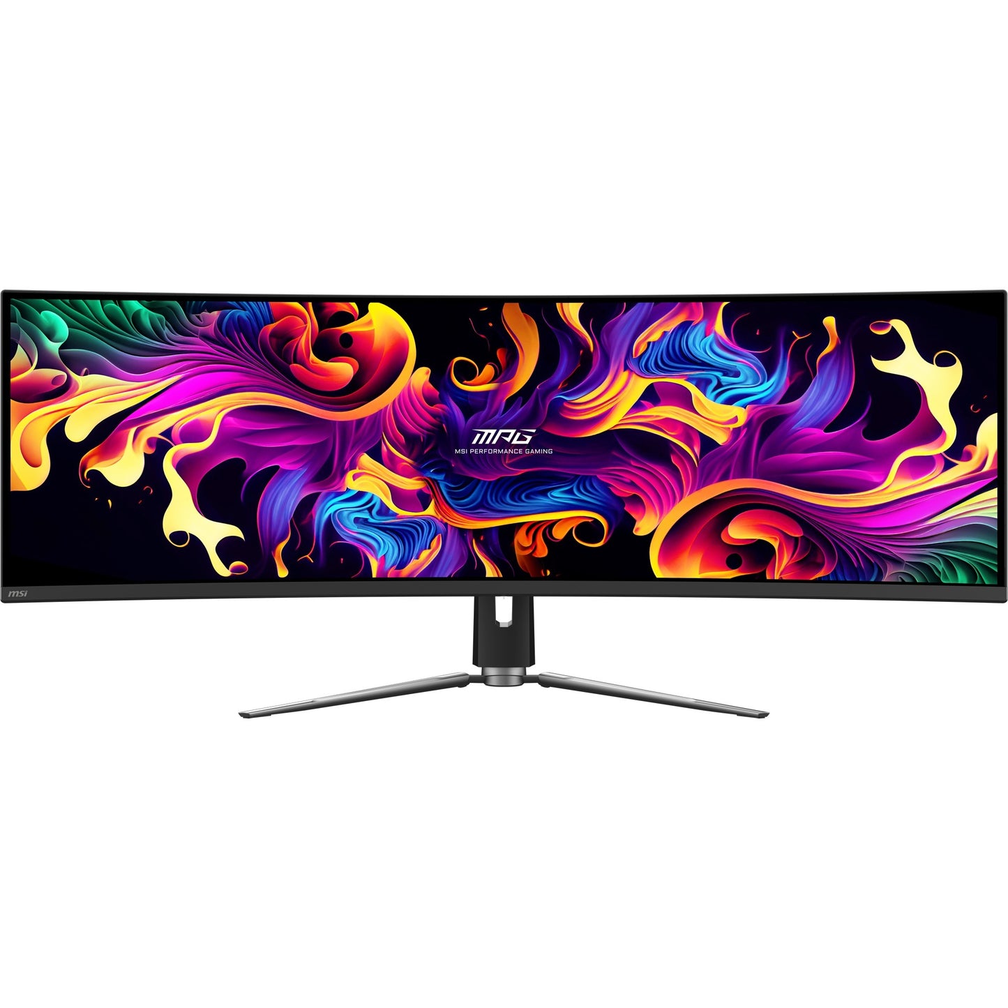 MSI mpg 491cqp qd-oled 49 curved ultrawide gaming monitor (zwart, 2x hdmi, displayport, 2x usb-a, usb-b, usb-c, 144 hz)
