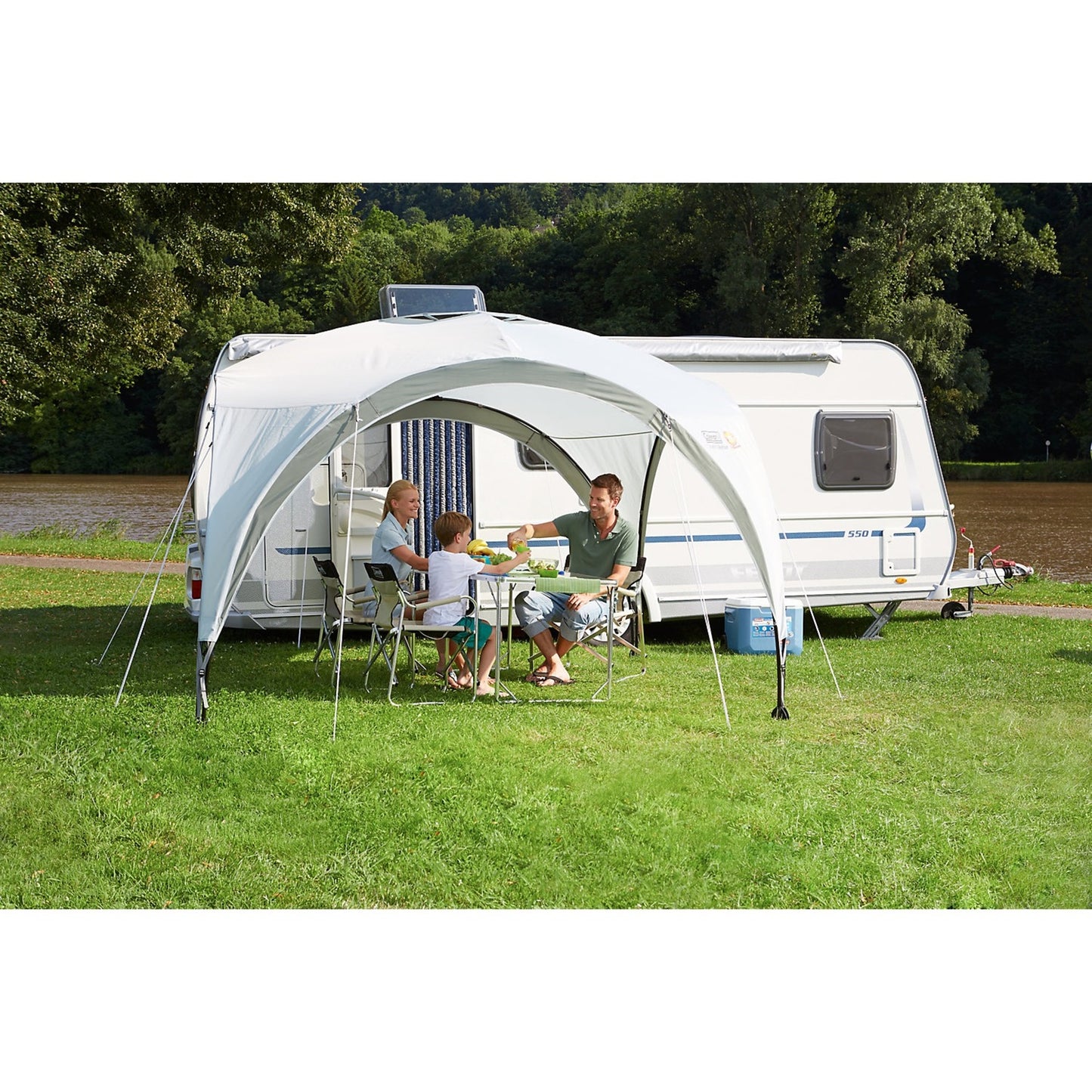 Coleman event shelter l paviljoen (lichtgrijs grijs, 3.65 x 3.65 m)