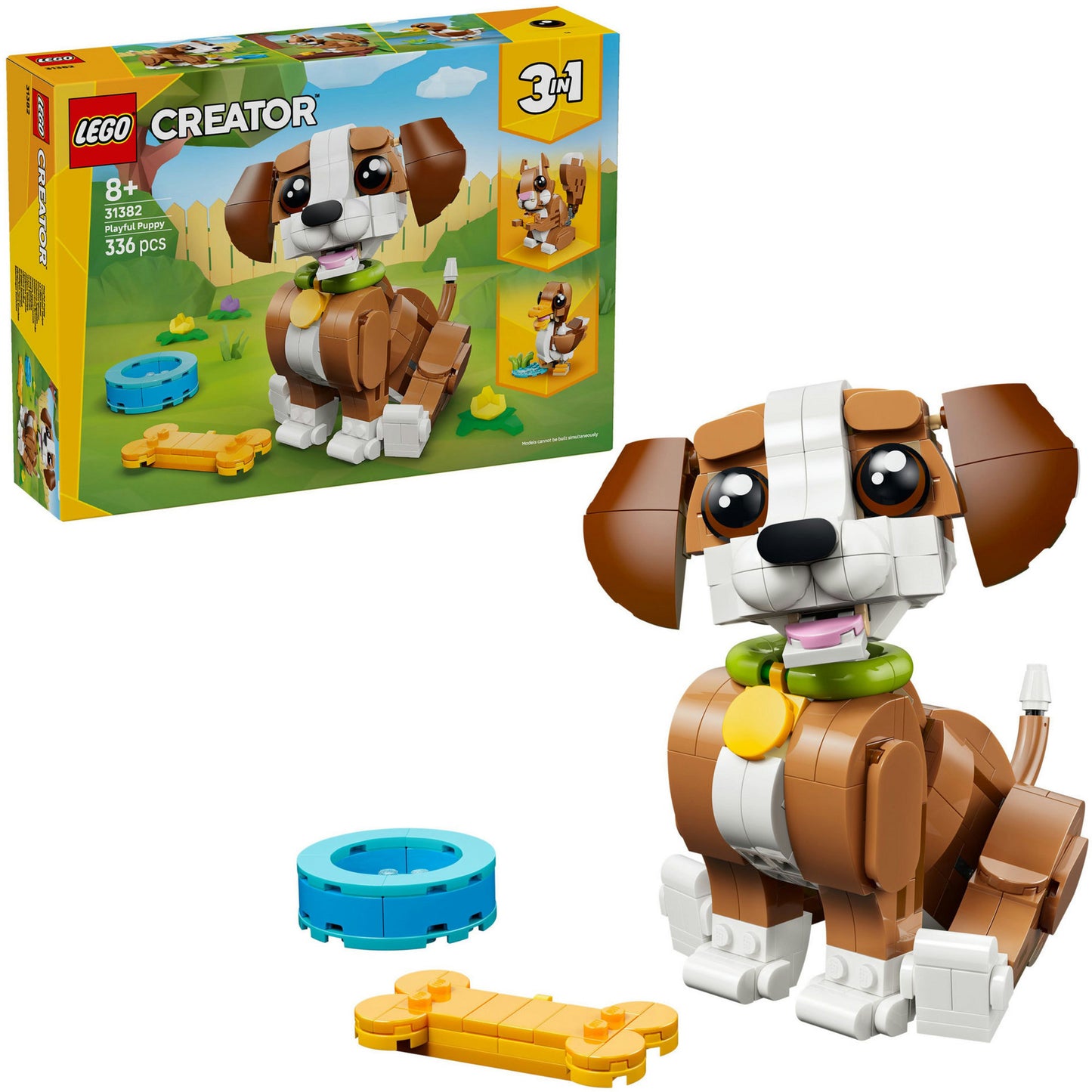 LEGO schattige dieren: speelse puppy constructiespeelgoed (31382)