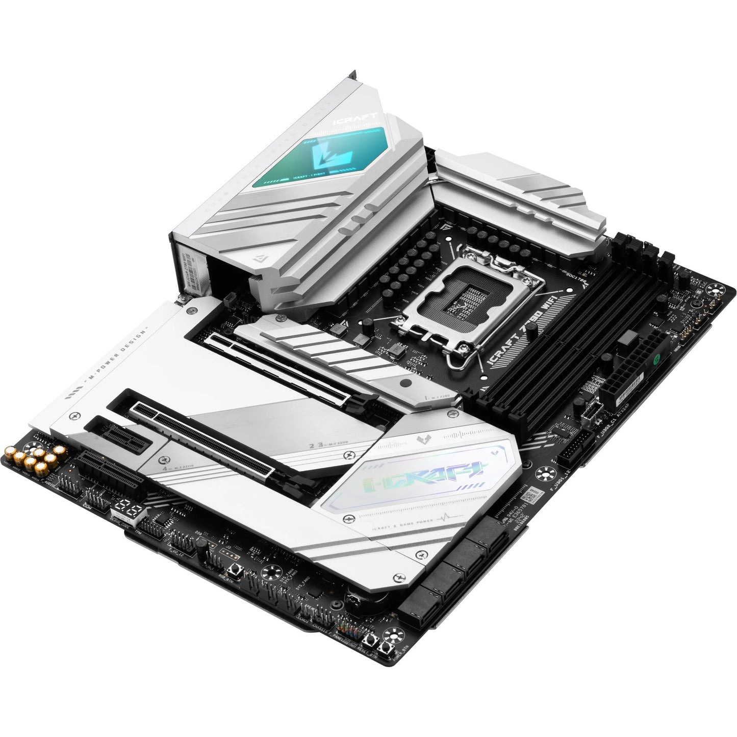 MAXSUN ms-icraft z790 wifi v2 socket 1700 moederbord (zwart, raid, 2x 2.5 gb-lan, wlan, bt, sound, atx)