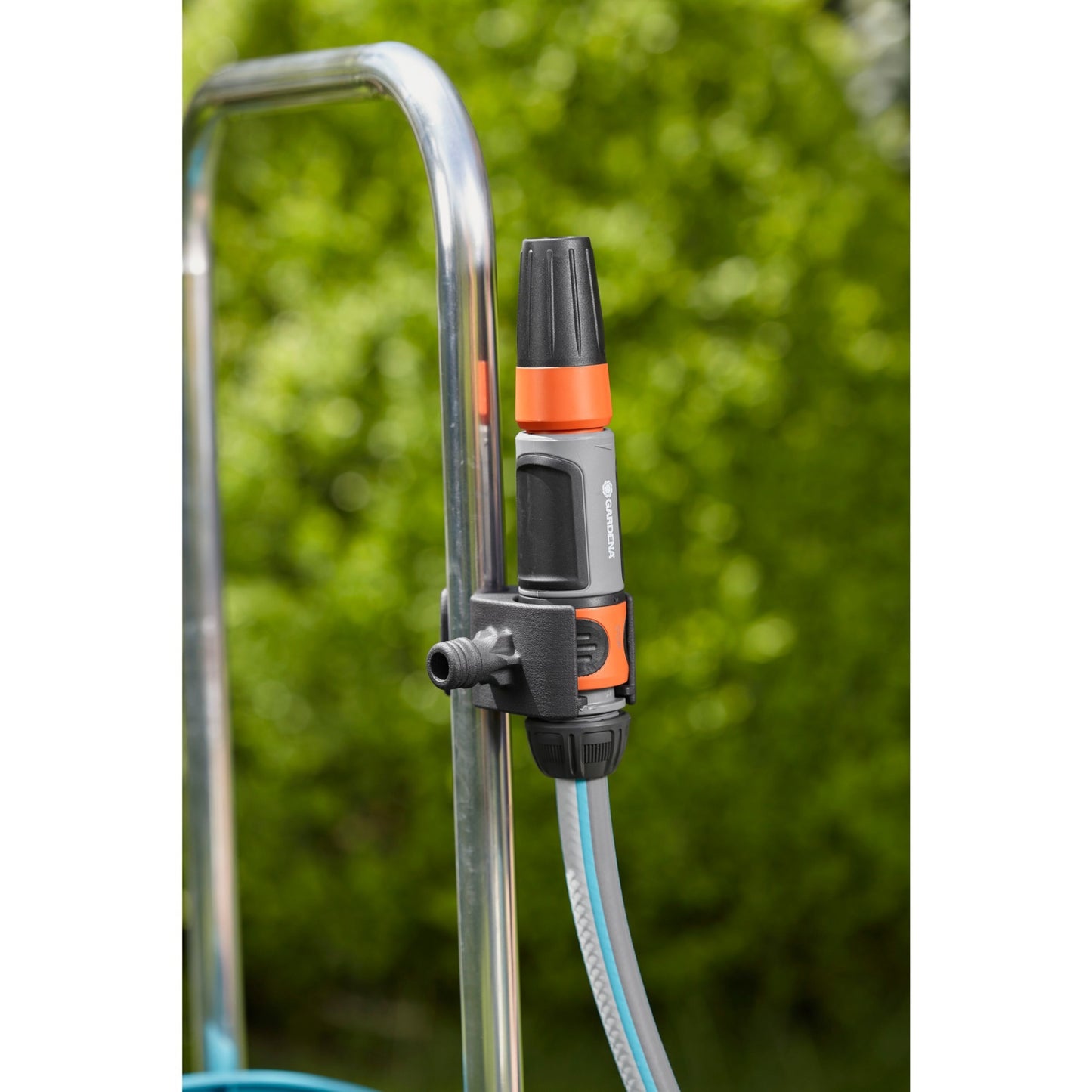GARDENA slangenwagen aquaroll m set (turquoise grijs, 18513-20)