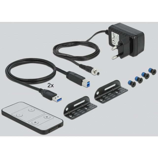 DeLOCK displayport 1.4 kvm switch 8k 30hz met usb 3.0 en audio kvm-switch