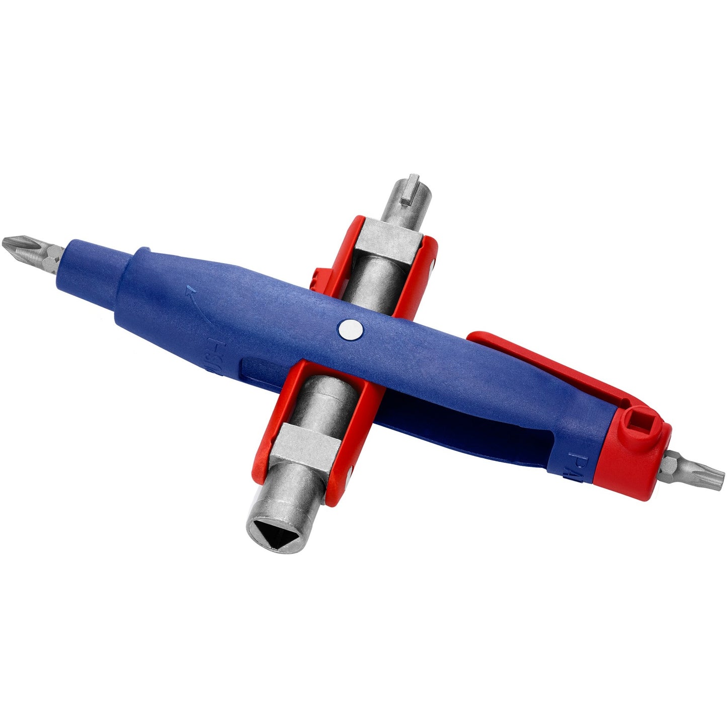 KNIPEX stiftschakelkastsleutel 00 11 07 dopsleutel (blauw rood, lengte 145 mm)