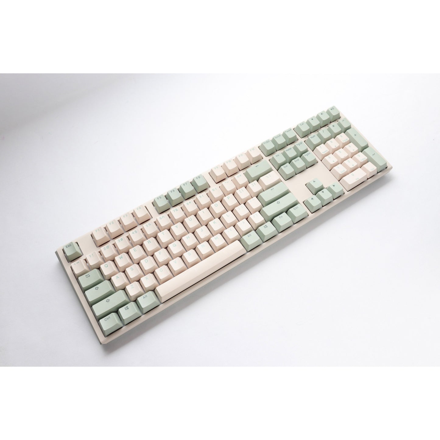 Ducky one 3 matcha mechanisch toetsenbord (crème, us lay-out (qwerty), cherry mx brown, 100%, pbt double shot, hot swap)