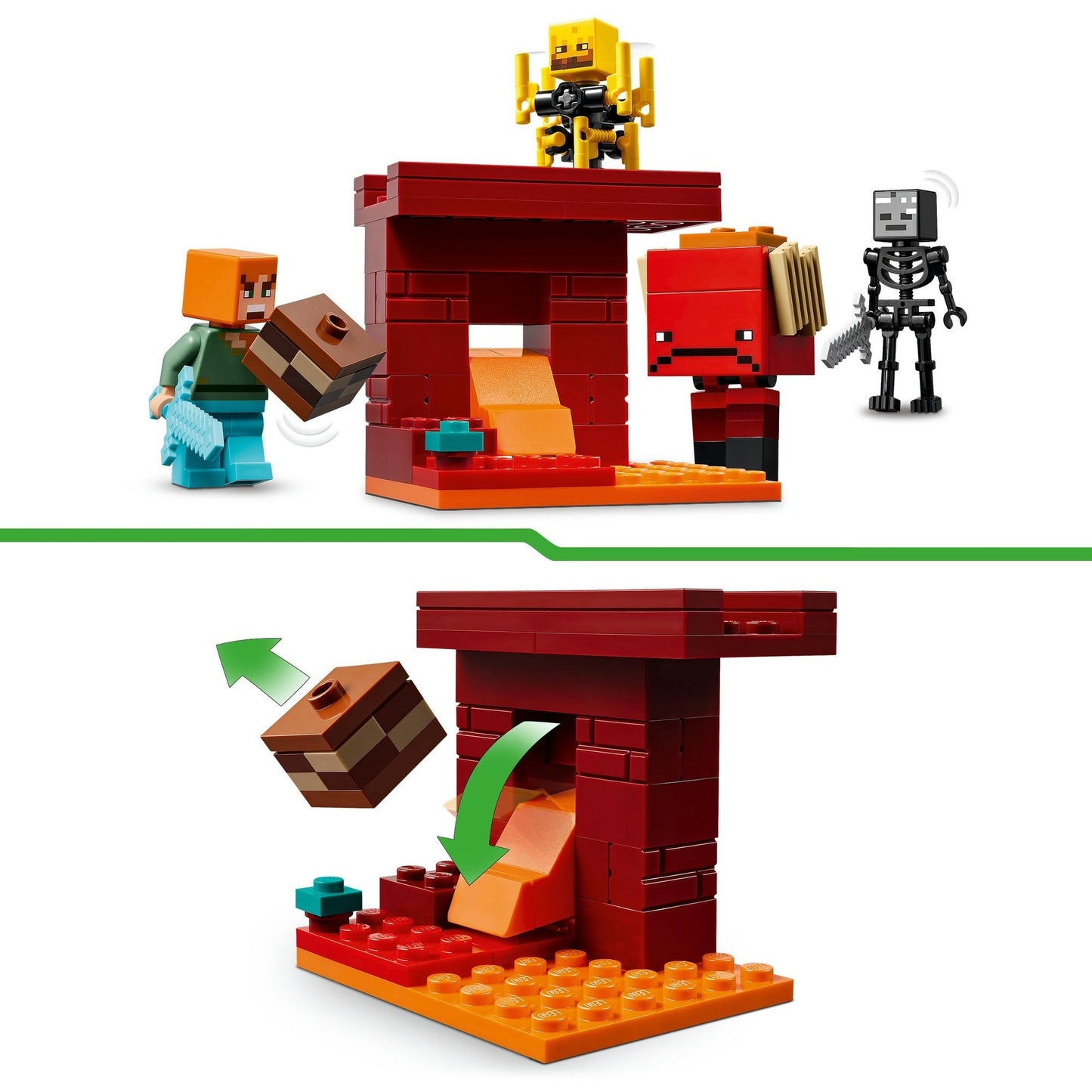 LEGO minecraft 21266 de lavastrijd in de nether