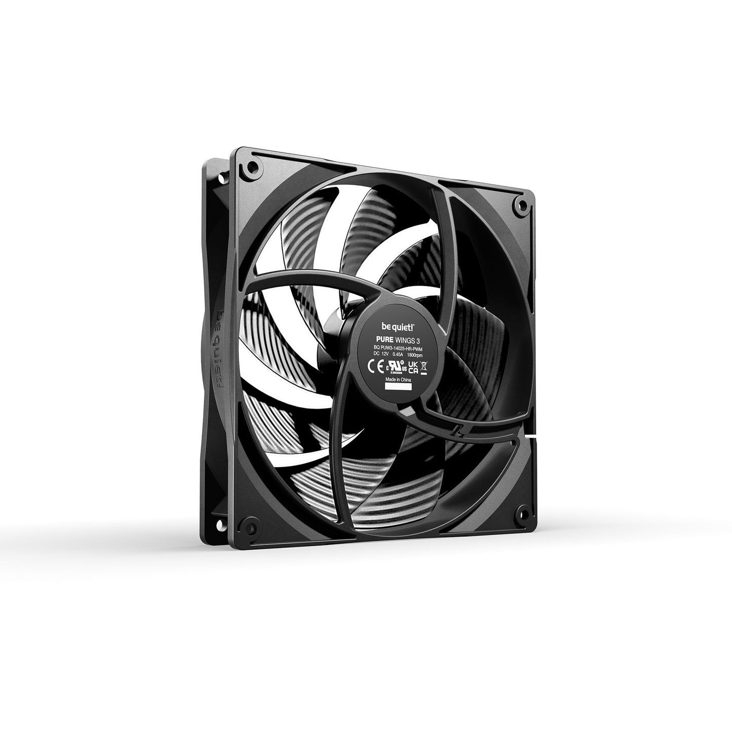 Be Quiet! pure wings 3 high-speed case fans (zwart, 3 stuks, 140 x 140 x 25 mm, pwm)