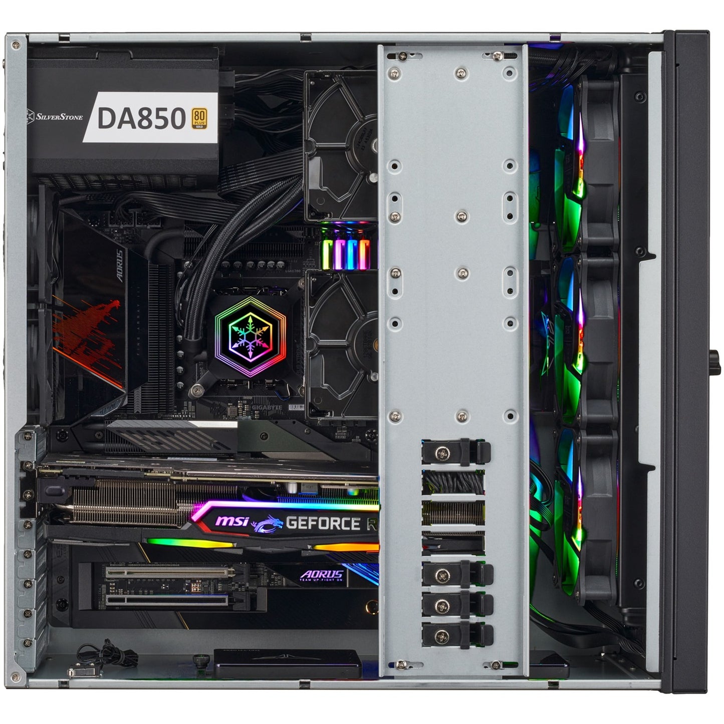 SilverStone rm44 rack behuizing (zwart | 4u | usb type-c | 2x 80mm casefan inbegrepen)