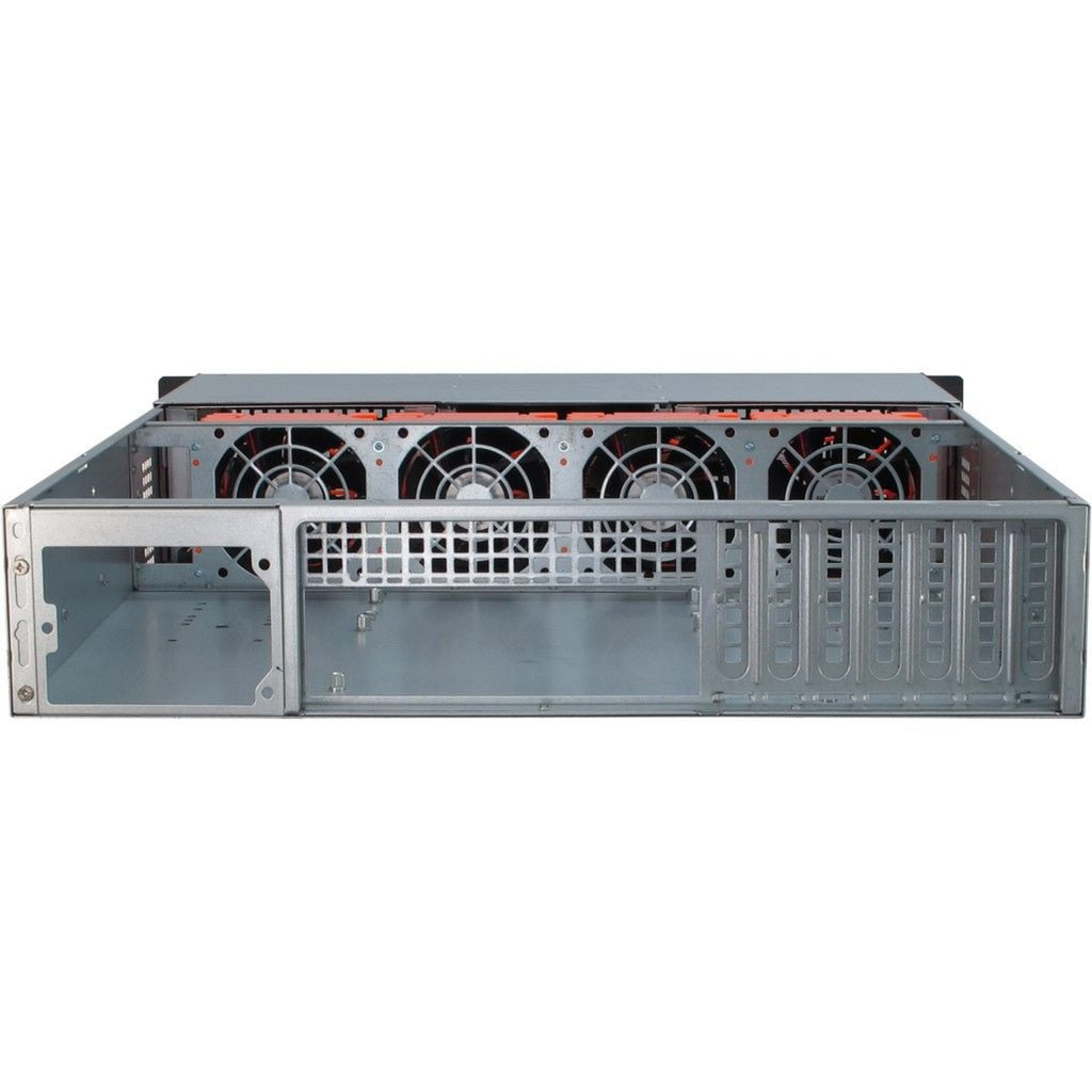 Inter-Tech ipc 2u-20255 rack behuizing (zwart | 2x usb-a)