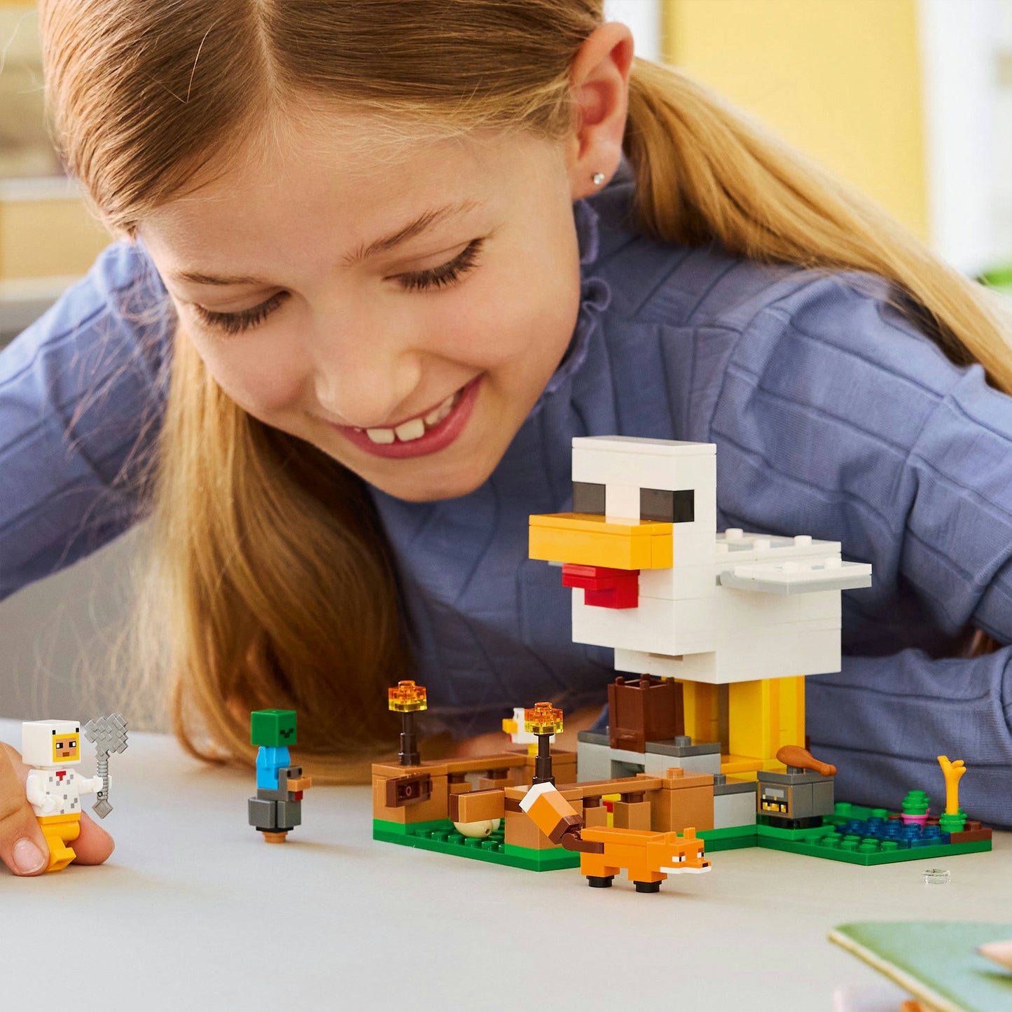 LEGO minecraft 21585 kippenboerderij