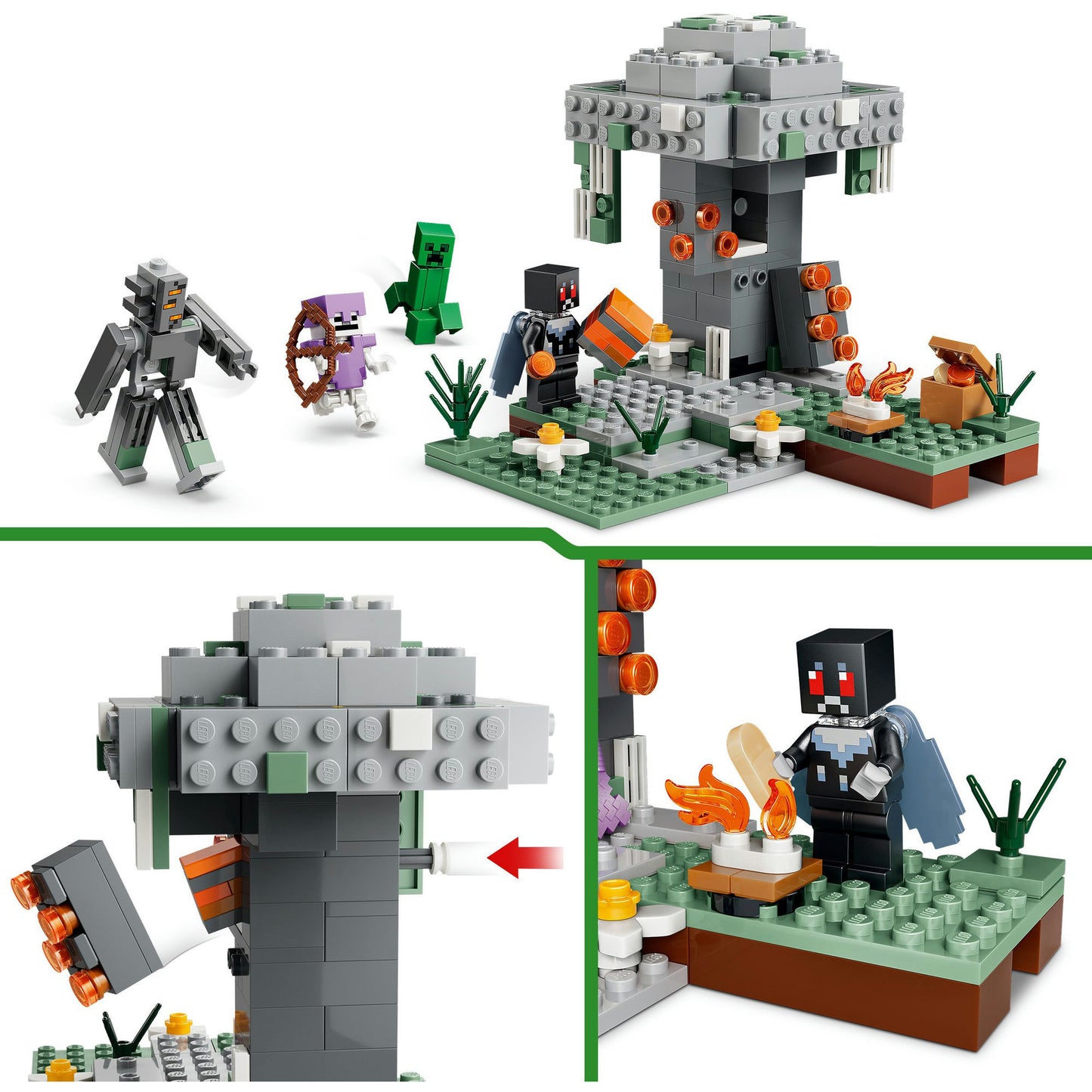 LEGO minecraft 21586 de bleke tuin