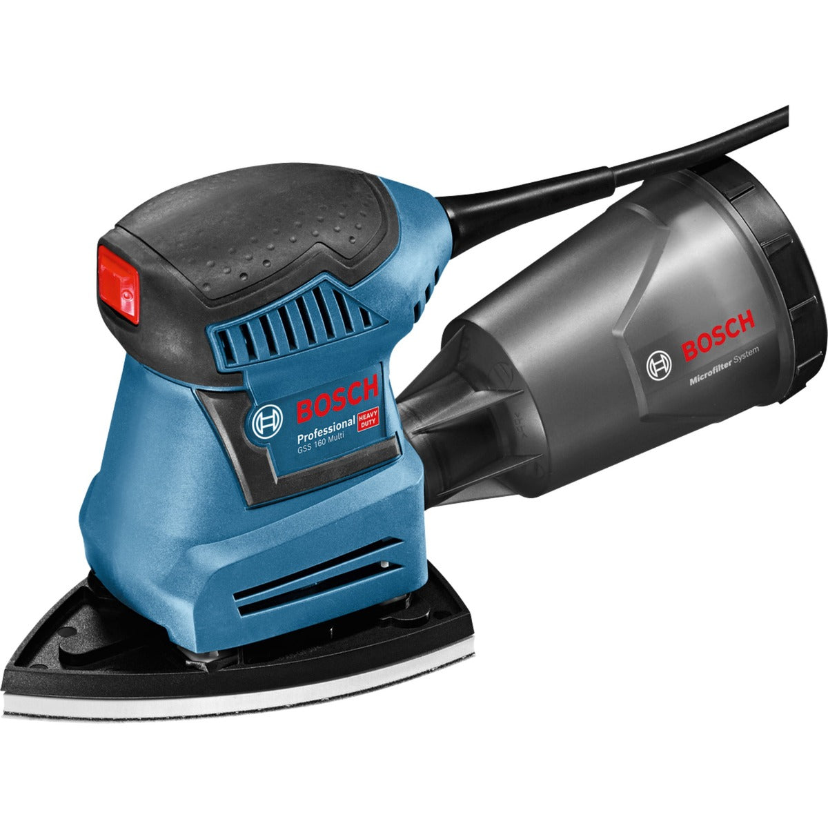 Bosch gss 160-1 a multi professional vlakschuurmachine (blauw zwart, 180 watt, l-boxx)