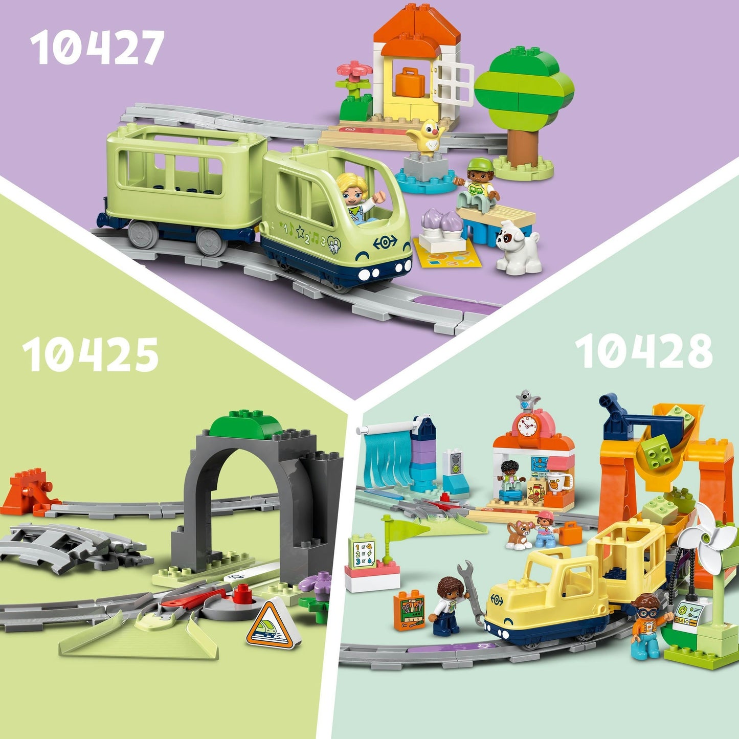 LEGO duplo town 10426 treinbrug en rails uitbreidingsset
