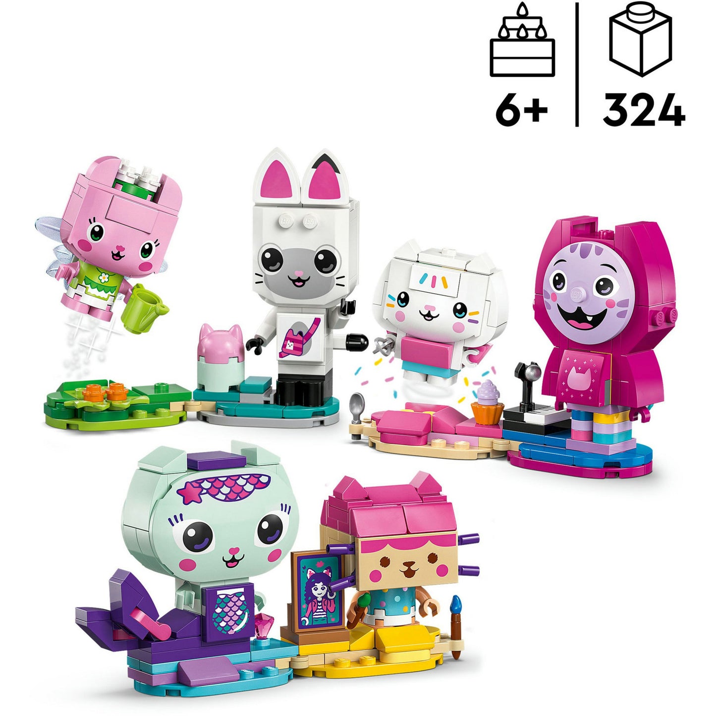 LEGO gabby's poppenhuis - gabby’s bouwbare kattenvriendjes constructiespeelgoed (11215)