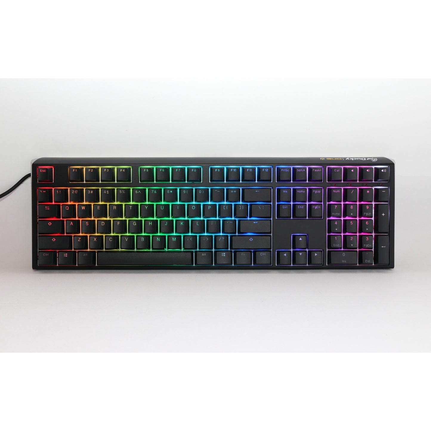 Ducky one 3 classic rgb mechanisch toetsenbord (zwart, us lay-out (qwerty), cherry mx speed silver, 100%, rgb led, double-shot pbt, hot-swappable, quack mechanics)