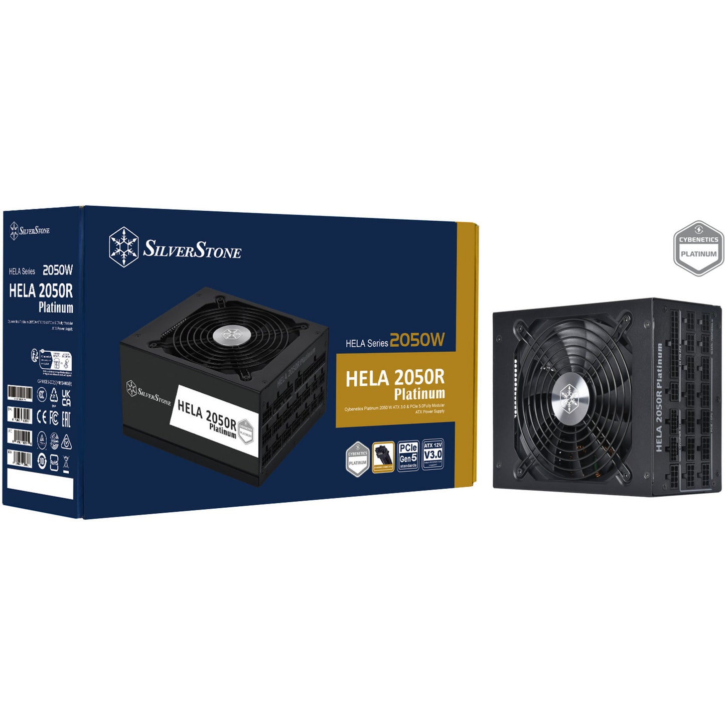 SilverStone hela 2050r platinum, modulaire 2050 watt voeding (zwart, 14x pcie)