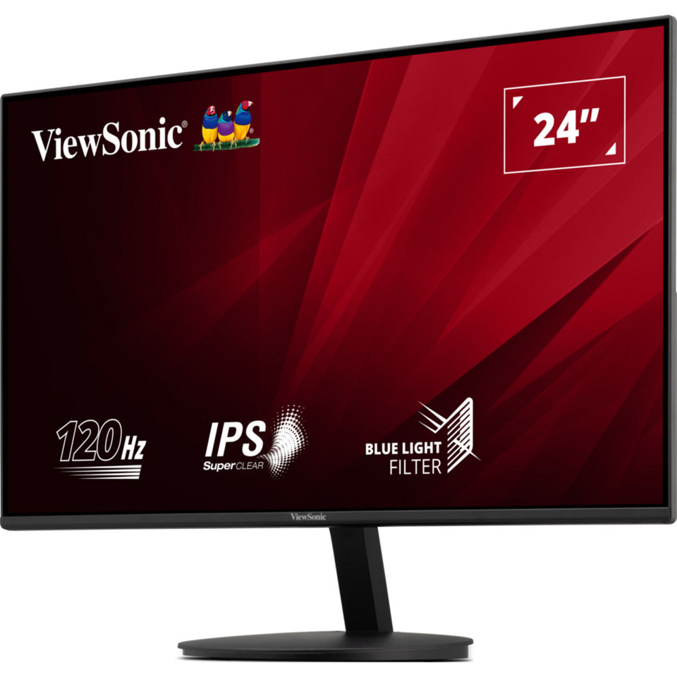 ViewSonic va24e1-h full hd 24 monitor (zwart, 1x hdmi, 1x vga, 120 hz)