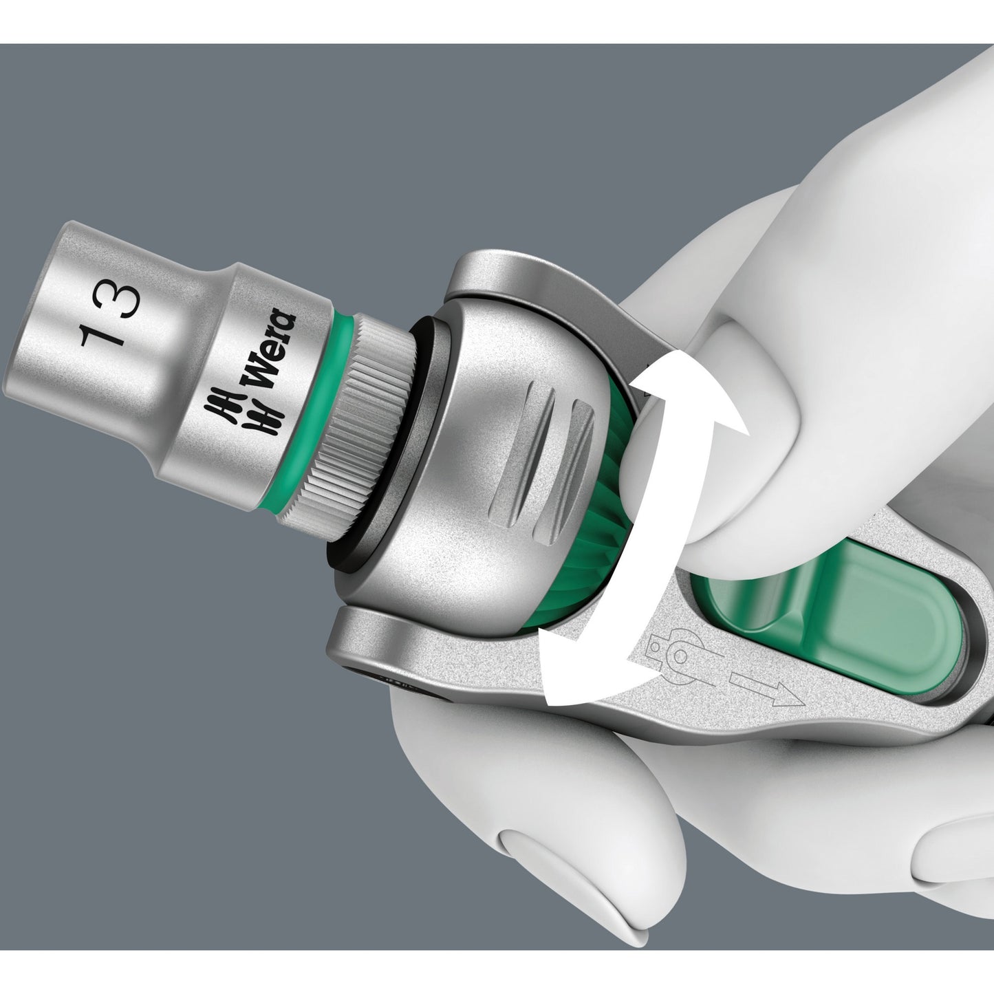 Wera 8000 c sb zyklop speed-ratel met 1 2 -aandrijving