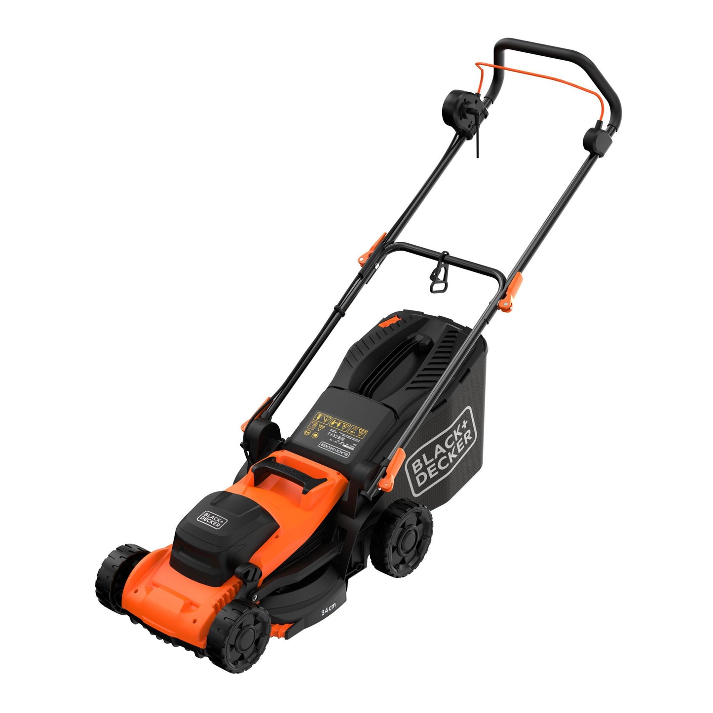 BLACK+DECKER bemwp340 grasmaaier (oranje zwart, 34 cm, 1400w)