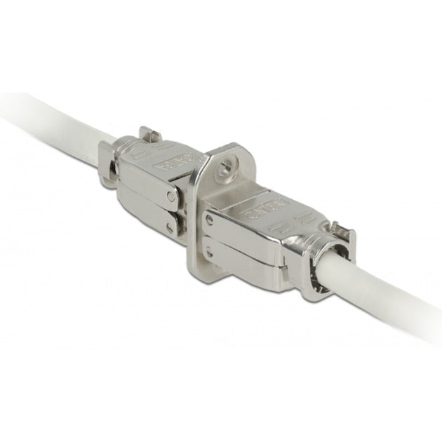 DeLOCK koppeling voor netwerkkabel cat.6a stp (zilver)