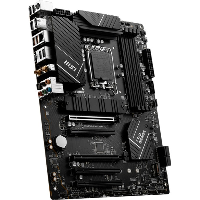 MSI pro b760-p wifi ddr4 socket 1700 moederbord (raid, 2.5 gb-lan, wifi, bt, sound, atx)