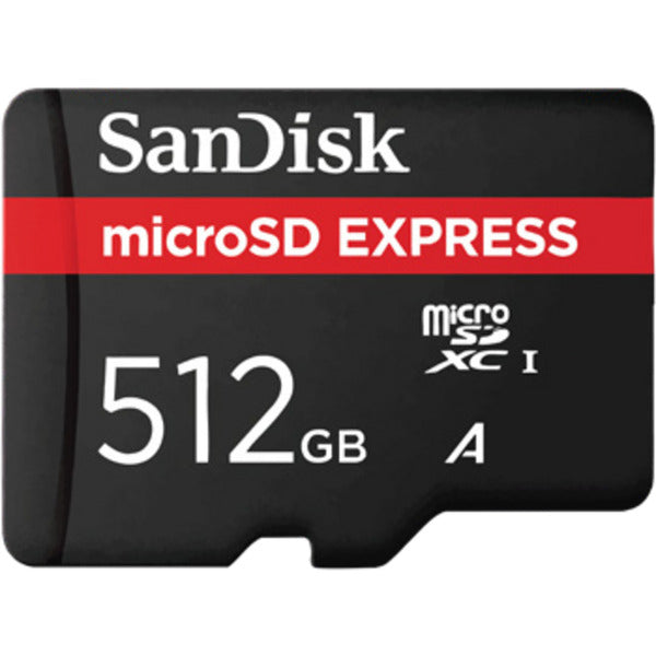 SanDisk microsd express 512 gb geheugenkaart (zwart, class 3 (u3))