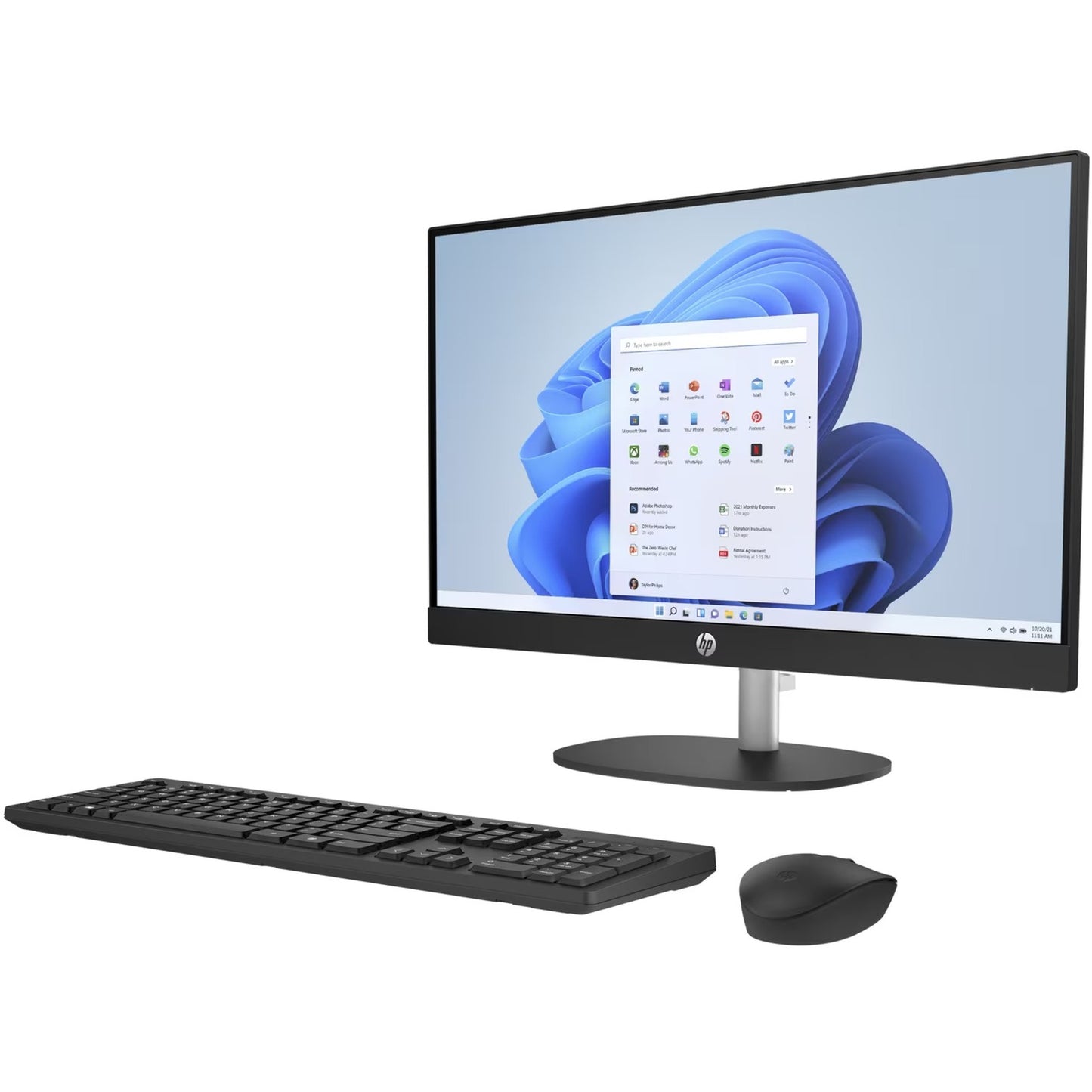 HP 24-cr0050nd all-in-one (895r0ea) all-in-one pc (zwart | r5 7520u | radeon graphics | 8 gb | 512 gb ssd)