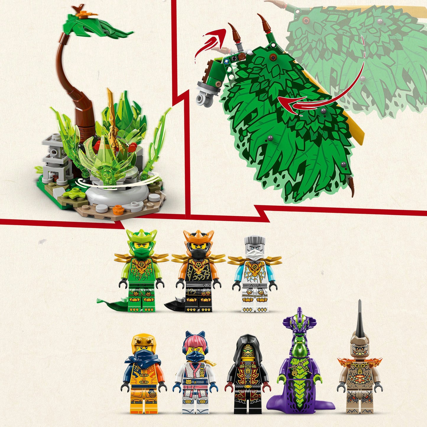 LEGO ninjago - de draak van het leven constructiespeelgoed (71859)