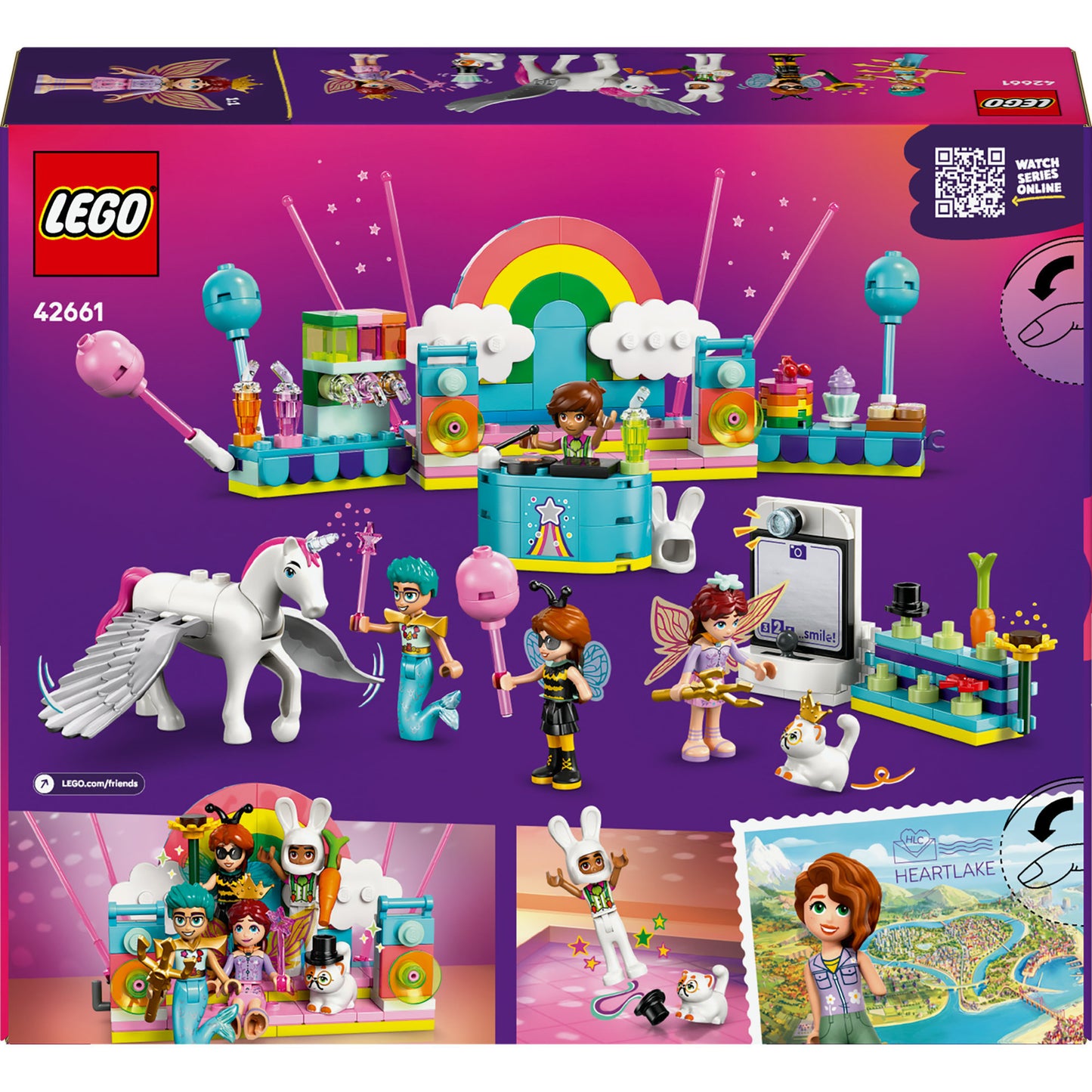 LEGO friends 42661 verkleedfeestje met eenhoorn en fee