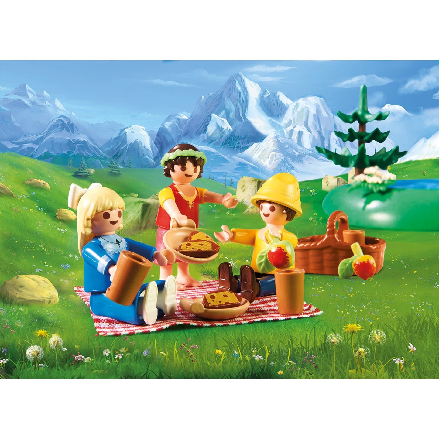 PLAYMOBIL heidi - heidi, peter en clara bij het kristalmeer constructiespeelgoed (70254)