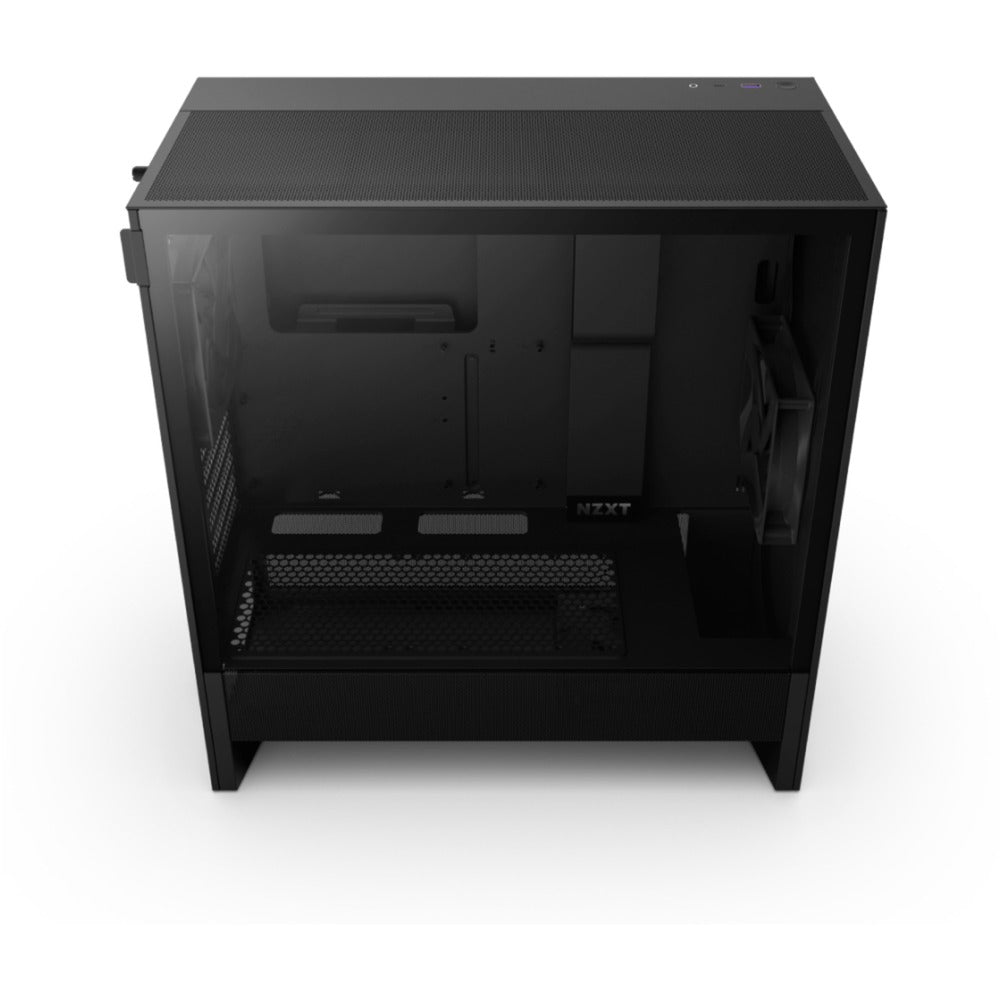 NZXT h5 flow v2 midi tower behuizing (zwart | 1x usb-a | 1x usb-c | tempered glass)