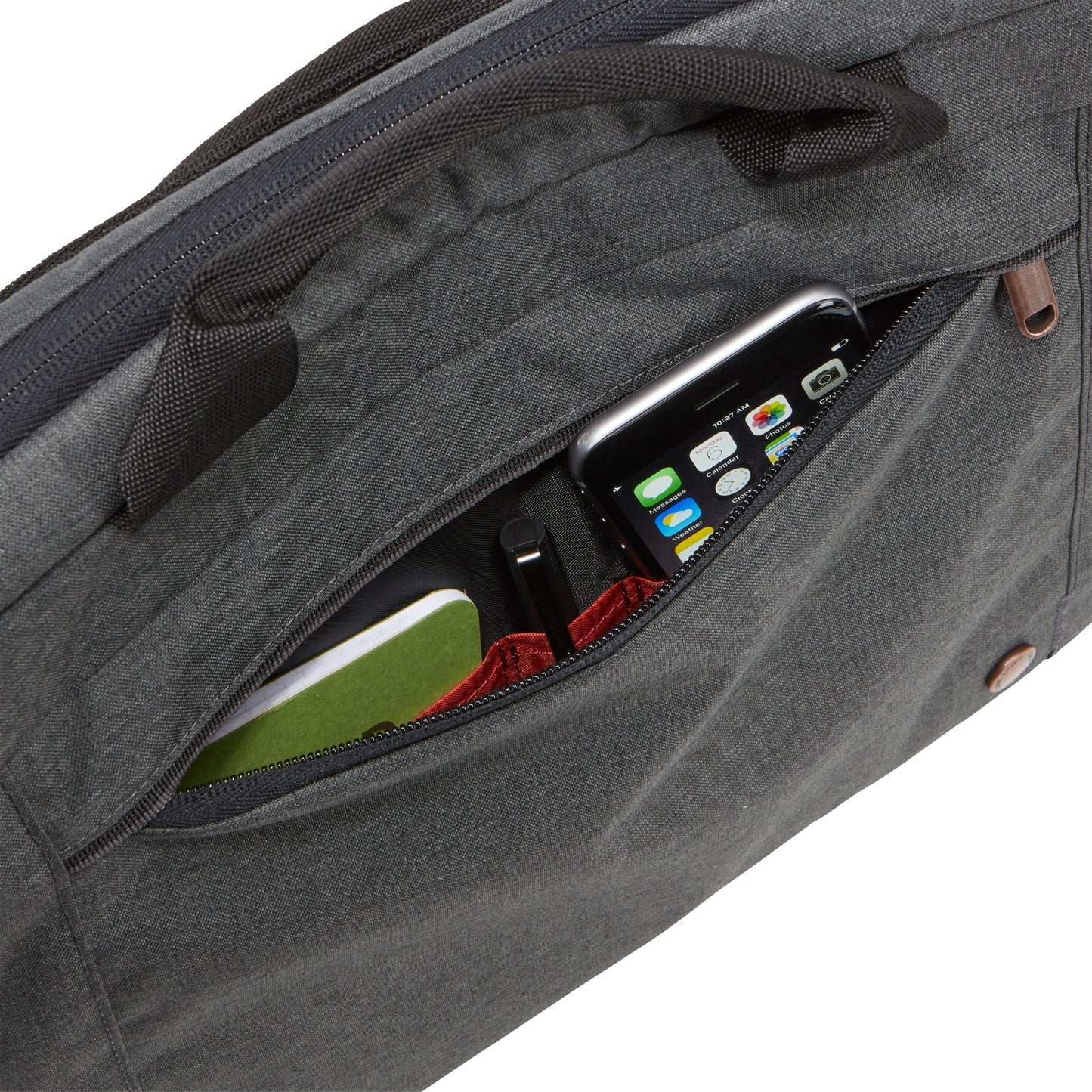 Case Logic era 14 laptop attaché eraa-114-obsidian laptoptas (donkergrijs)