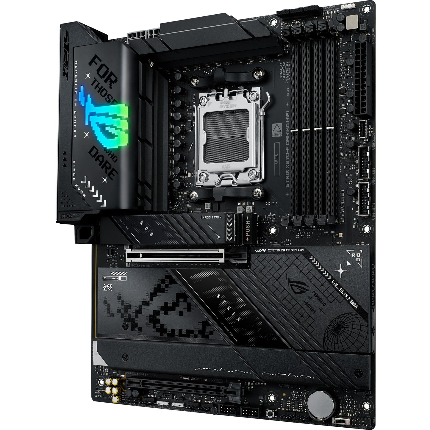 ASUS rog strix x870-f gaming wifi socket am5 moederbord (2.5gb-lan, wi-fi 7, bt, sound, atx)