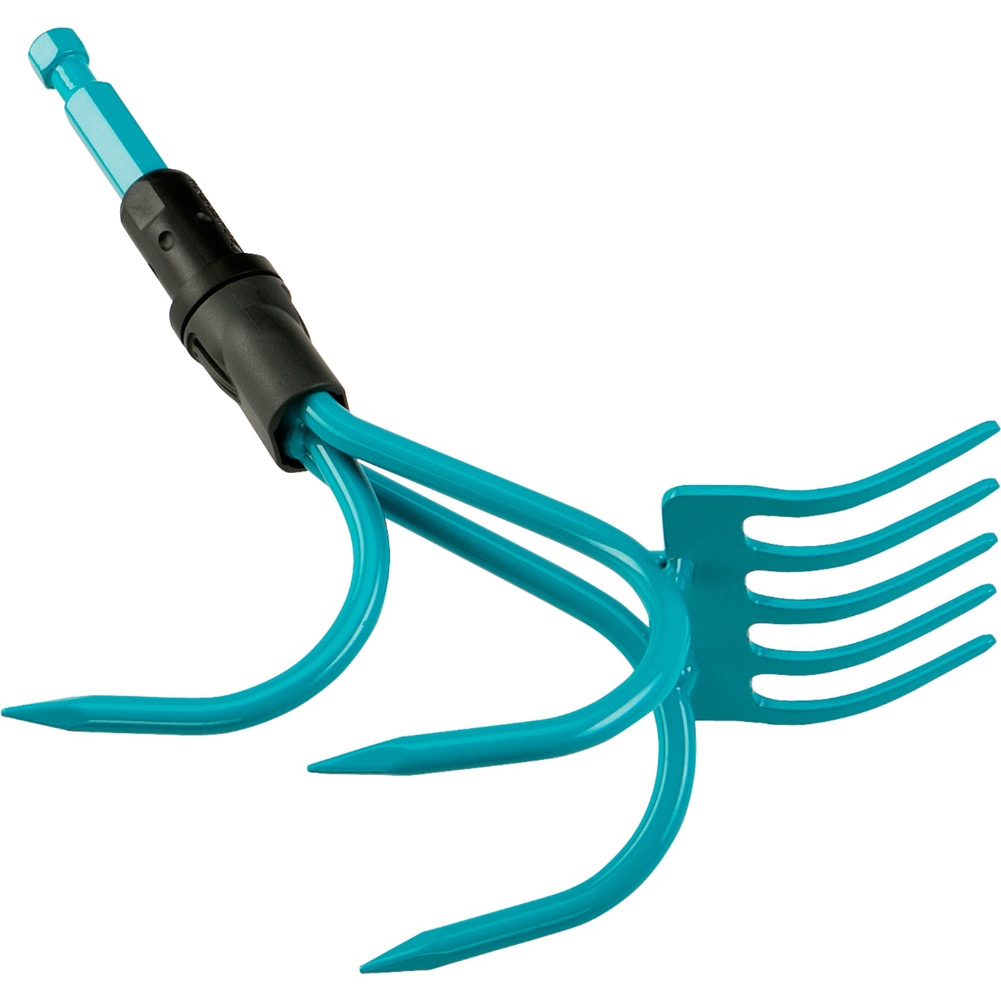GARDENA combisystem 2-in-1 krabber hark handkrabber (turquoise, 3165-20)