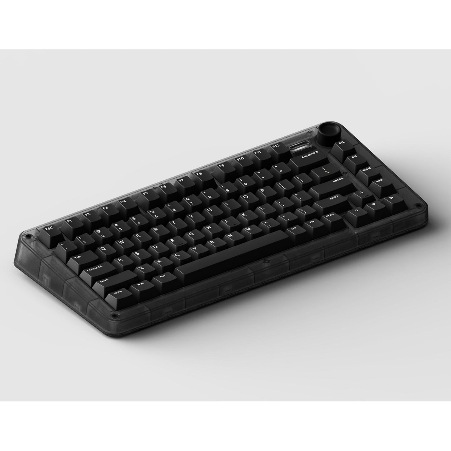 Iqunix ZX75 Dark Side Wireless Mechanical Keyboard (Zwart, US lay-out (QWERTY), Cherry MX Red, 75%, RGB leds, Hot-swappable, Double-shot PBT, 2.4GHz | Bluetooth 5.1 | USB-C)