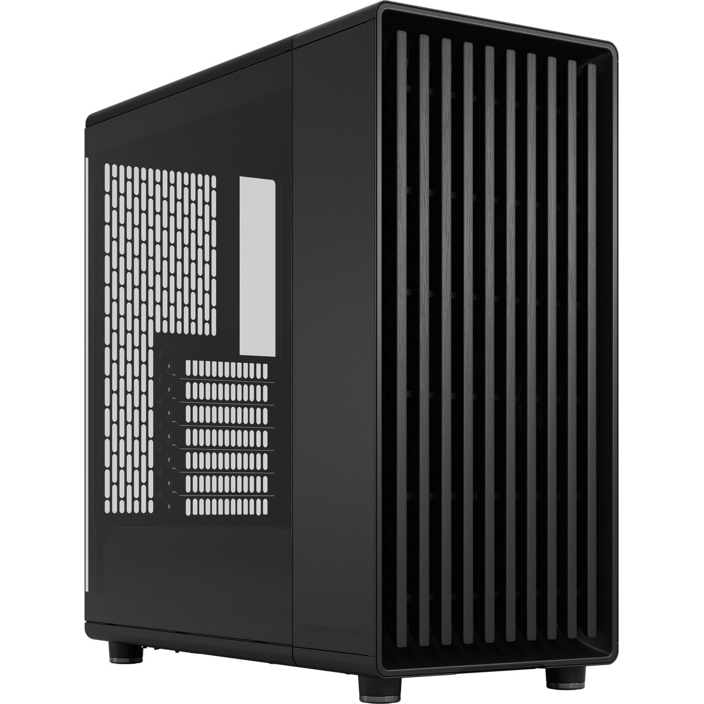 Fractal Design north momentum edition midi tower behuizing (zwart houtkleur | 2x usb-a | 1x usb-c | tempered glass)