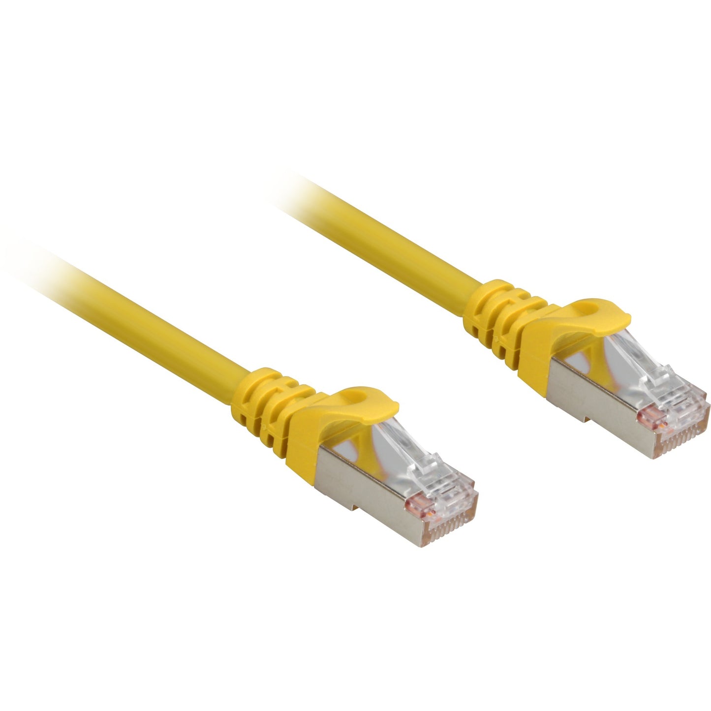 Sharkoon patchkabel sftp, rj-45 met cat.6a (geel, 1 meter, halogeenvrij)