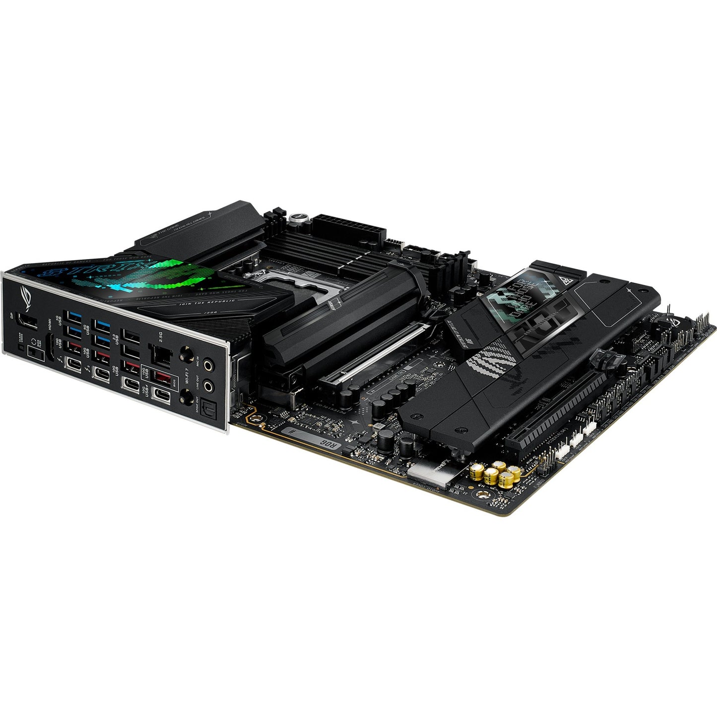 ASUS rog strix z890-f gaming wifi socket 1851 moederbord (zwart, raid, 2.5gb-lan, wi-fi 7, bt, sound, atx)