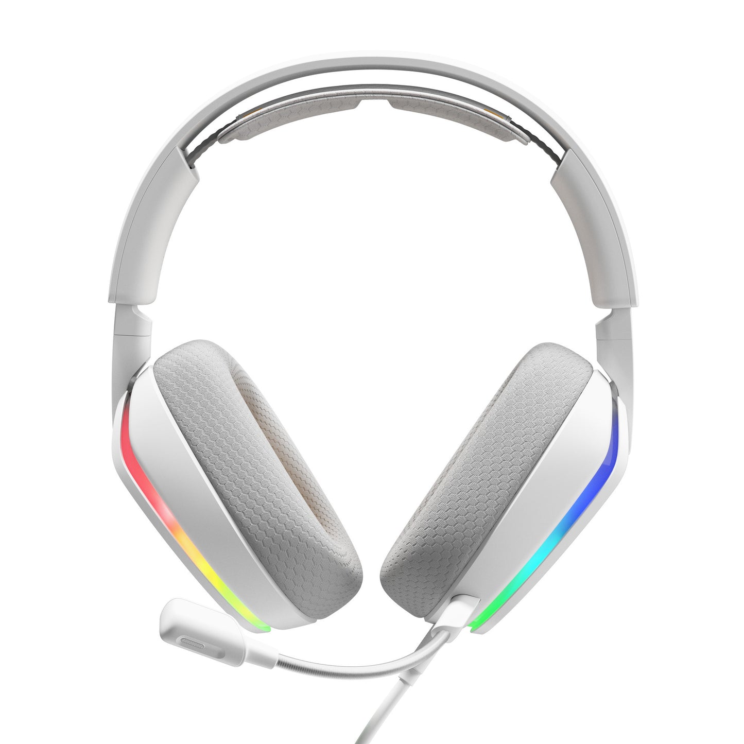 Glorious ghs eternal rgb - stereo rgb gamingheadset over-ear gaming headset (wit, pc, ps5, ps4, switch, usb-c)