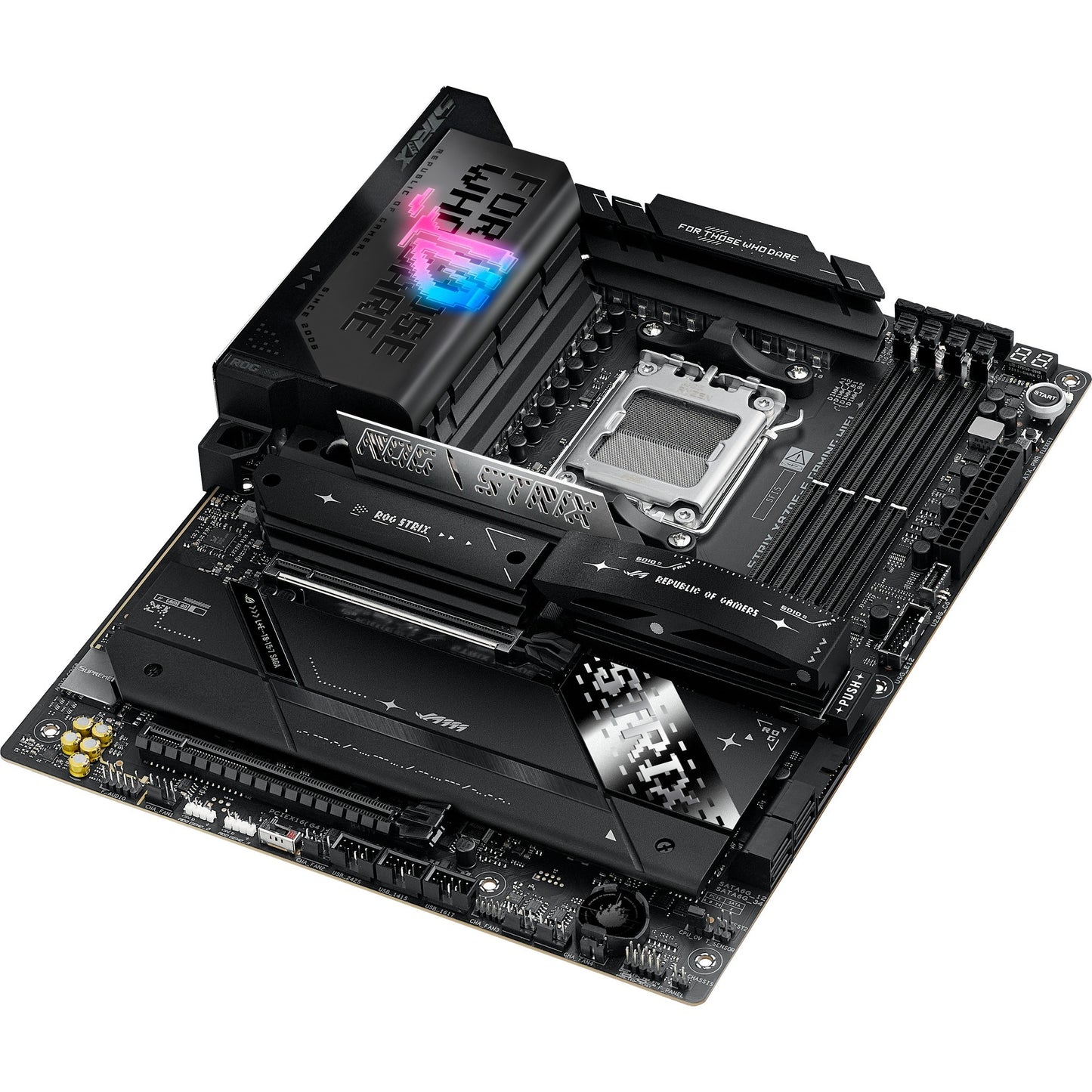 ASUS rog strix x870e-e gaming wifi socket am5 moederbord (5 gb-lan, wi-fi 7, bt, sound, atx)