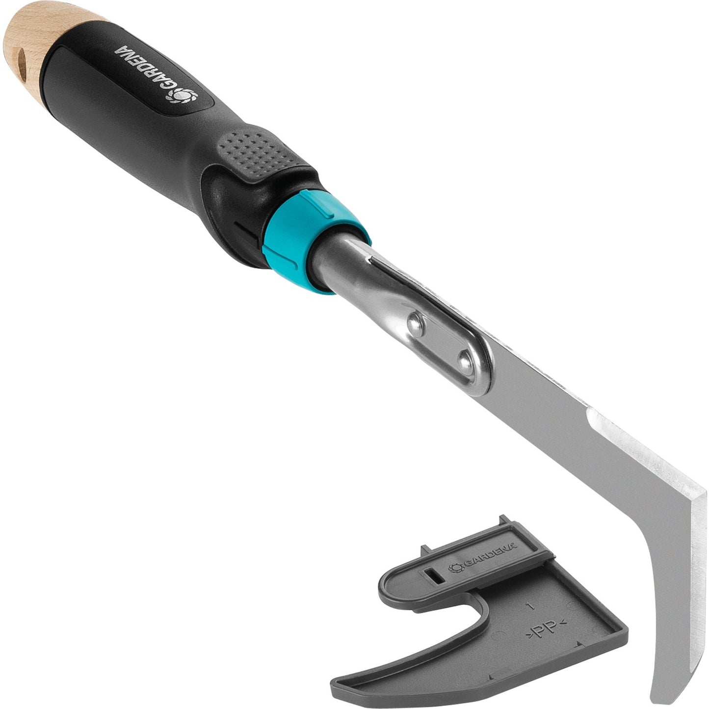 GARDENA ecoline onkruidsteker voor de patio voegenkrabber (zwart turquoise, 17704-20)