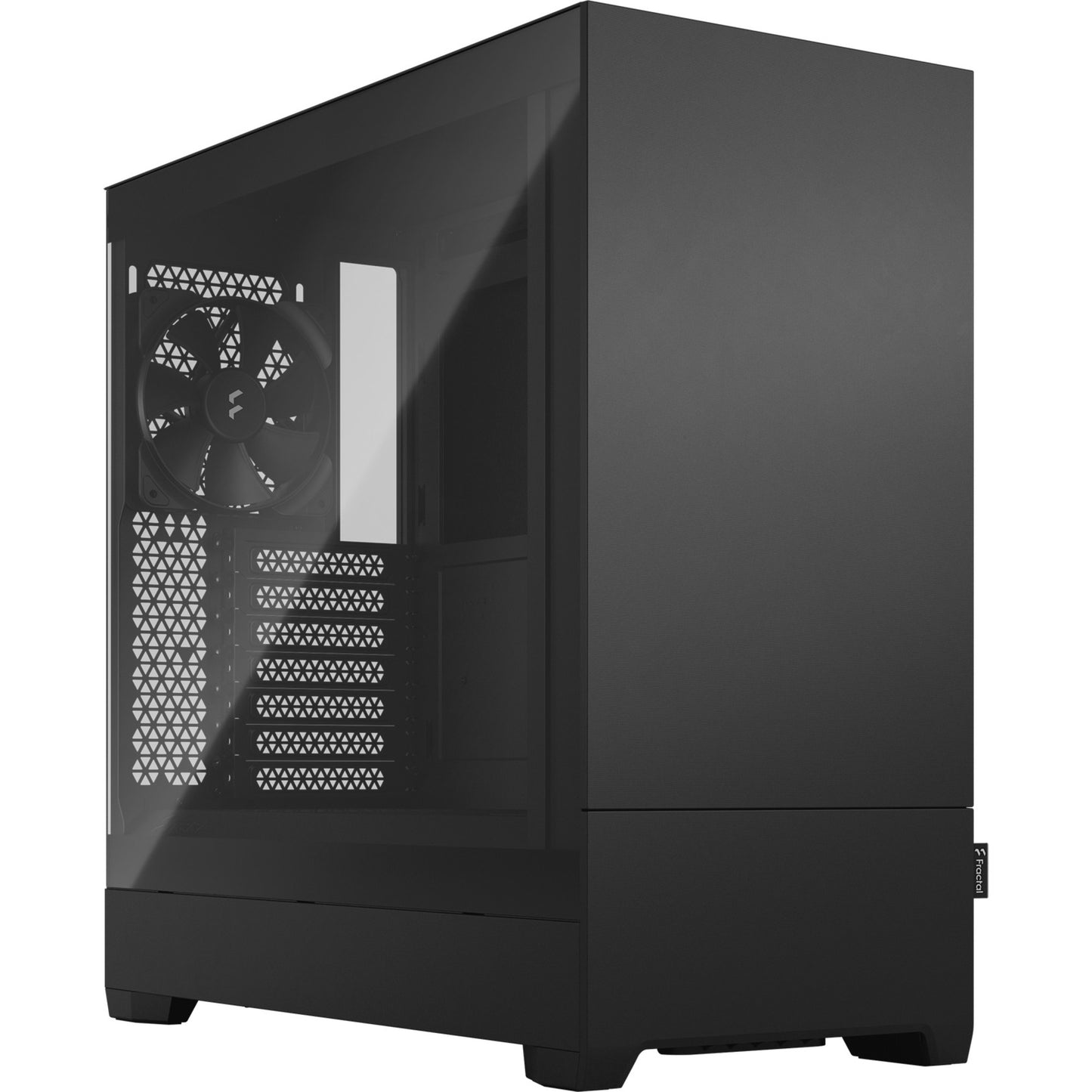 Fractal Design pop silent black tg clear tint midi tower behuizing (zwart | 2x usb-a | tempered glass)
