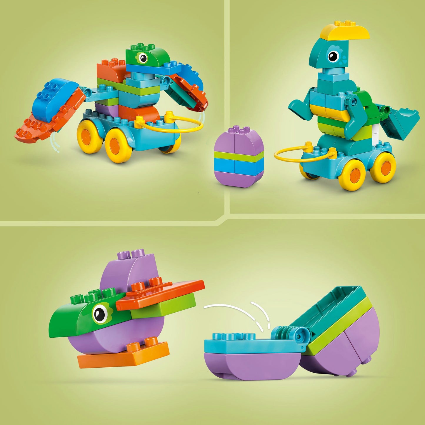 LEGO duplo 10451 3-in-1 dinosaurussen op wielen