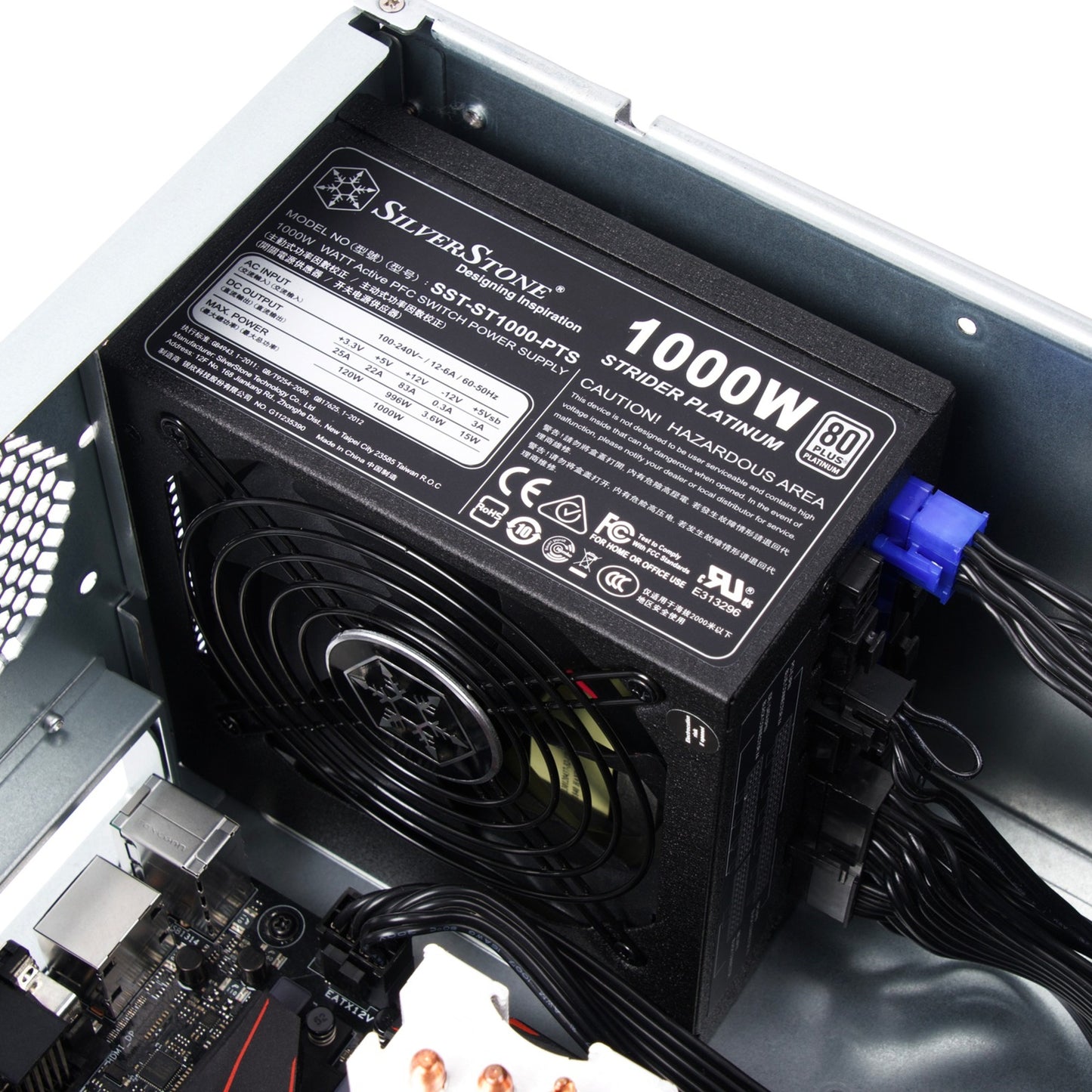 SilverStone rm41-h08 rack behuizing (zwart | 2x usb-a 3.2 (5 gbit s))
