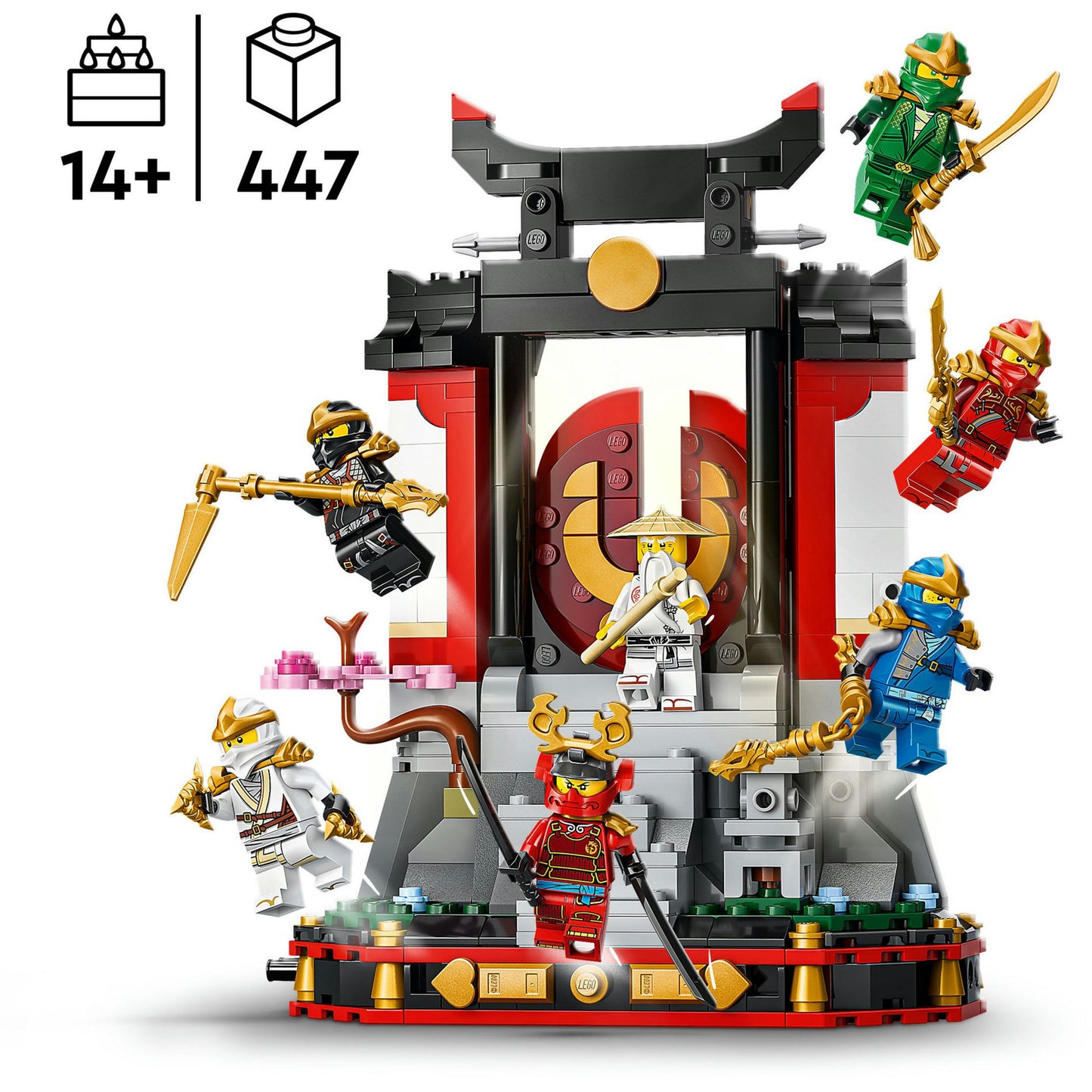 LEGO ninjago 71866 15-jarig jubileum: display met ninjapersonages