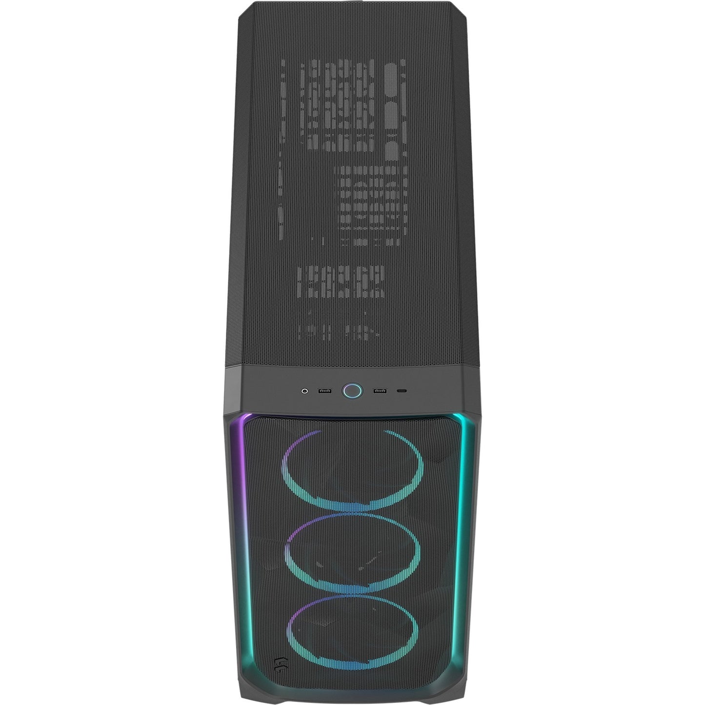 Fractal Design meshify 3 xl ambience pro rgb big tower behuizing (zwart | 2x usb-a | 1x usb-c | rgb | tempered glass)