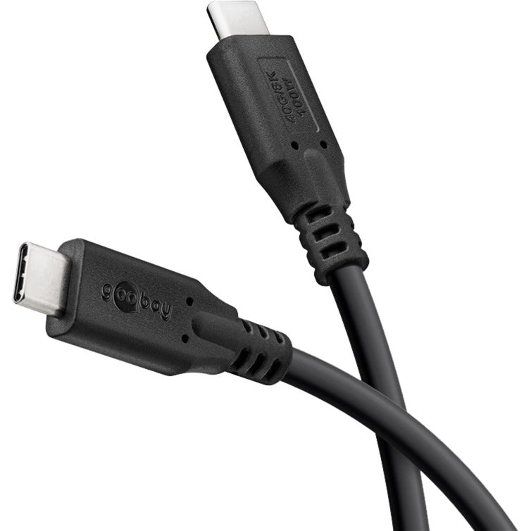 Goobay usb-c 4.0 > usb-c kabel (zwart, 1,5 meter)
