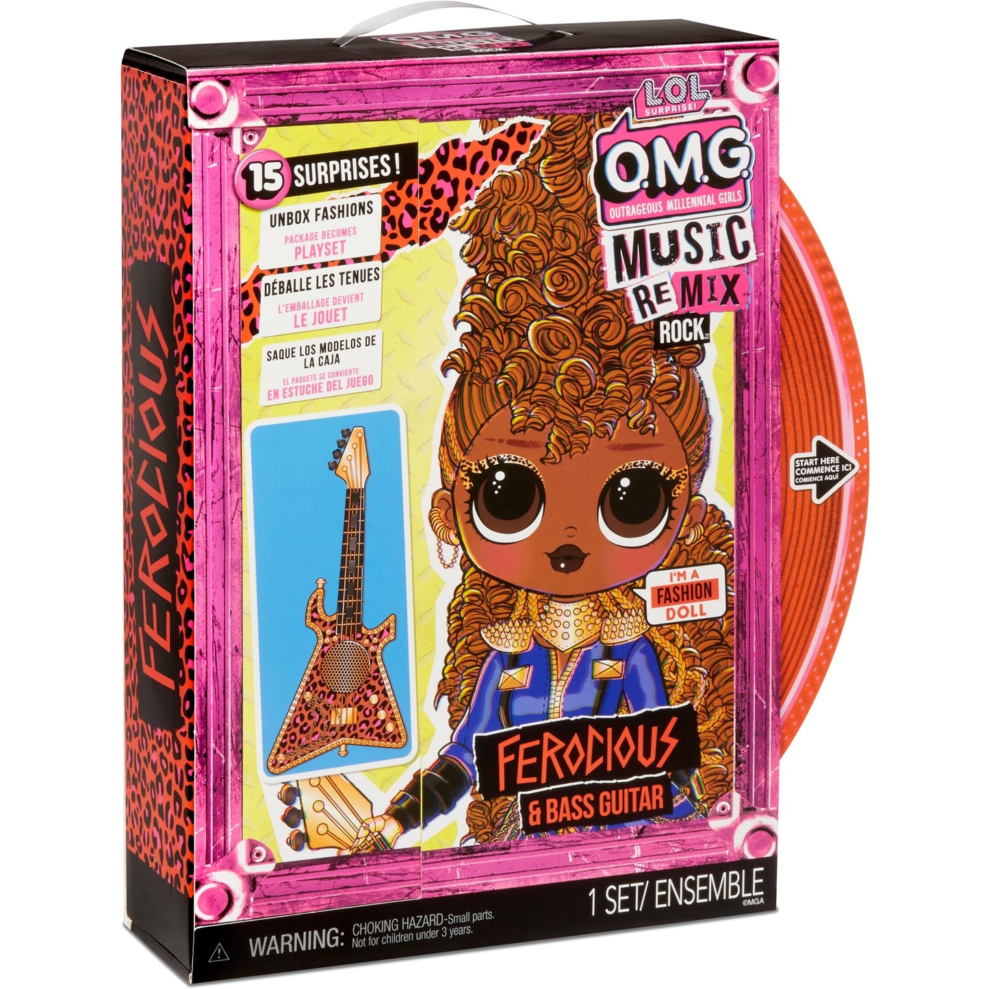 MGA Entertainment l.o.l. surprise! omg remix rock - ferocious and bass guitar pop